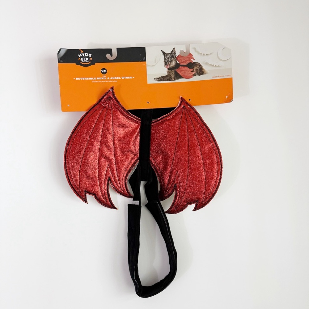 HYDE and EEK! Boutique Reversible Devil & Angel Wings Pet Costume S/M